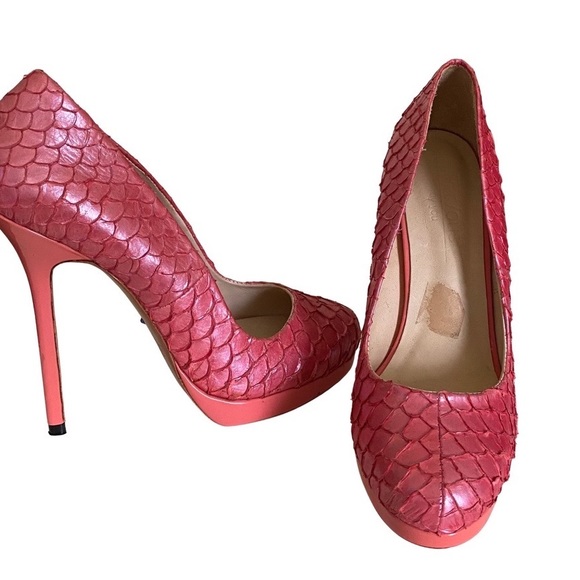 ParVous By You - Hand Made Shoes - Pink Leather - Stiletto Pumps Size 51/2 - 6 - Picture 11 of 17